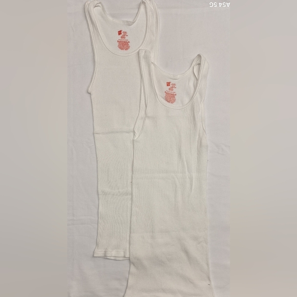 Hanes Other - 2-Pack Hanes Ribbed White Tank Tops Size S